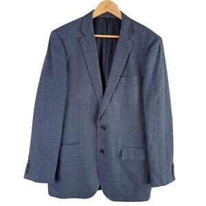 J.Crew Men Ludlow Suit Jacket‎ in Italian Wool and Linen Charcoal Gray, Size 40L